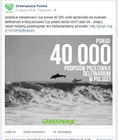 Facebook Greenpeace
